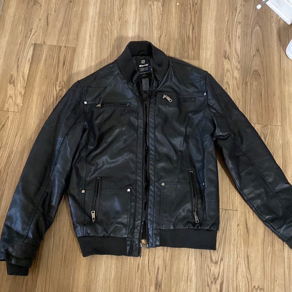 Heavy leather jacket